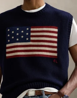 Polo Ralph Lauren Big Fit Flag Sweater Vest