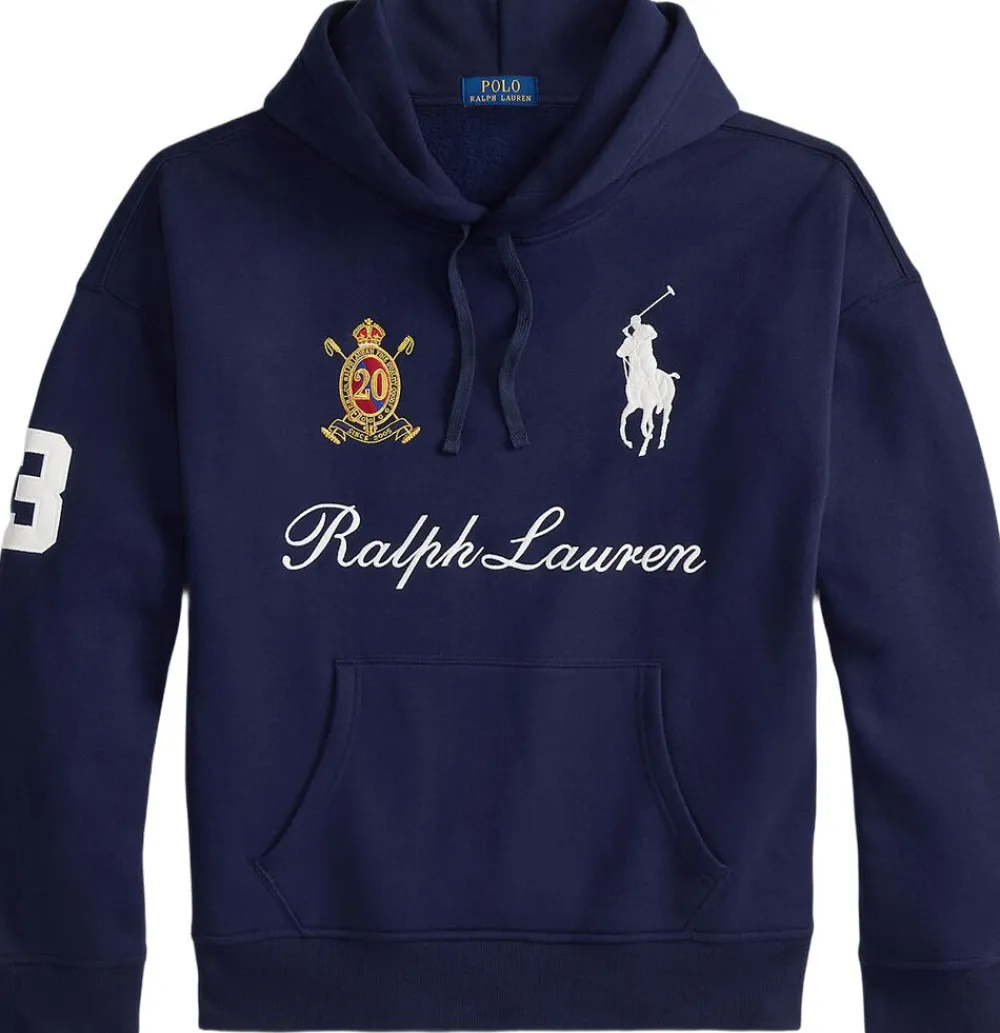 Polo Ralph Lauren Big Pony 20th Anniversary Hoodie Blå Outlet