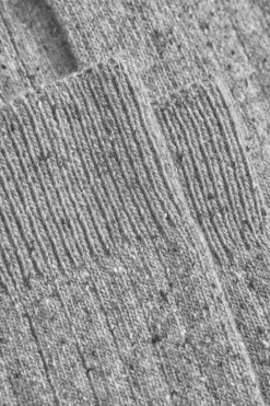 Norse Projects Bjarki Neps Wool Rib Sock Grey melange Hot