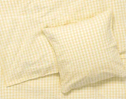 Juna Bæk&Bølge Sengetøj gul/hvid 140x200 cm DK