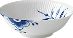 Blå Mega Riflet 35 cl. portionsskål>Royal Copenhagen