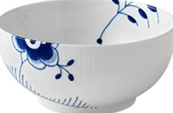 Royal Copenhagen Blå Mega Riflet 110 cl. skål