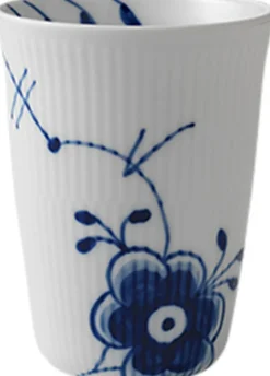 Royal Copenhagen Blå Mega Riflet 39 cl. termokop