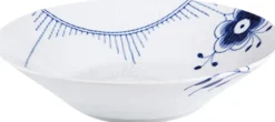 Royal Copenhagen Blå Mega Riflet 24 cm. dyb tallerken
