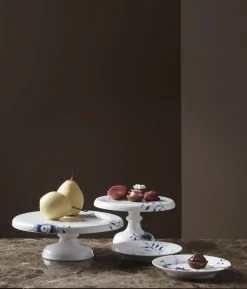 Blå Mega Riflet 29,5 cm Fad på fod><noscript><img width=