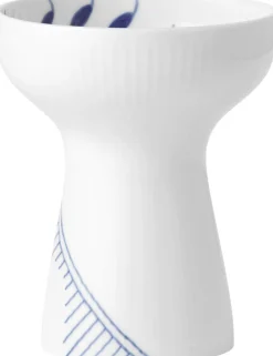 Blå Mega Riflet 15 cm Vase>Royal Copenhagen Online