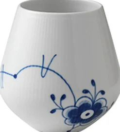 Royal Copenhagen Blå Mega Riflet 15 cm. vase - mellem Sale