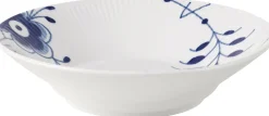 Blå Mega Riflet Tallerken Dyb, 21 cm>Royal Copenhagen Discount