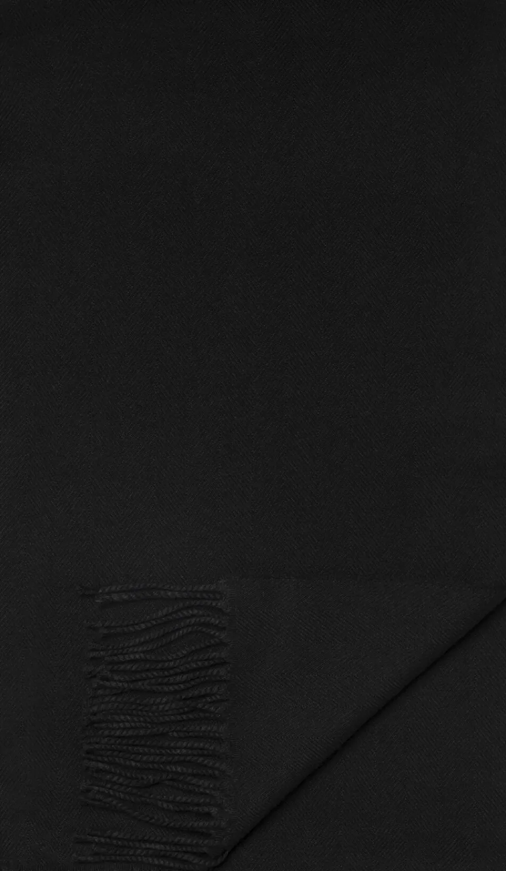 Black Herringbone Merino Wool Scarf>ETON Sale