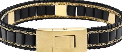 Nialaya Onyx Stud Bracelet Black Best