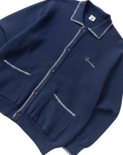 Service works BLANKET STITCH CARDIGAN Navy Discount