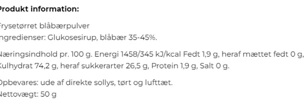 Blåbærstøv UDGÅR>Mill & Mortar New