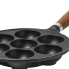 Le Creuset Æbleskivepande i Støbejern 20cm Matte Black