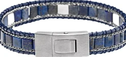 Lapis Stud Bracelet><noscript><img width=