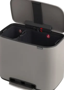 Brabantia Bo Pedalspand 11 + 23 ltr. Hot
