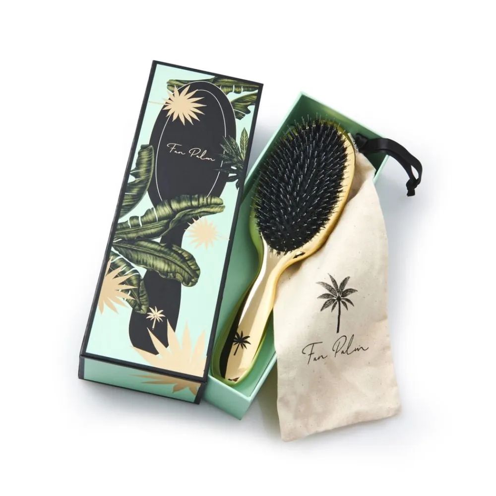 Fan Palm Boar- & Nylon Brush Hollywood medium Outlet