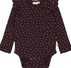 Body L/S Frill Modal heart>PETIT PIAO Sale