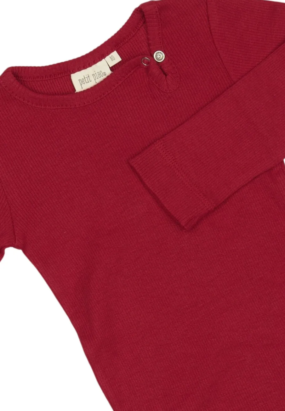 PETIT PIAO Body L/S Modal Jet red Hot