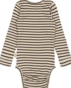 Børn PETIT PIAO Body L/S Modal Striped