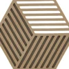 Zone Bordskåner Hexagon Dark Camel