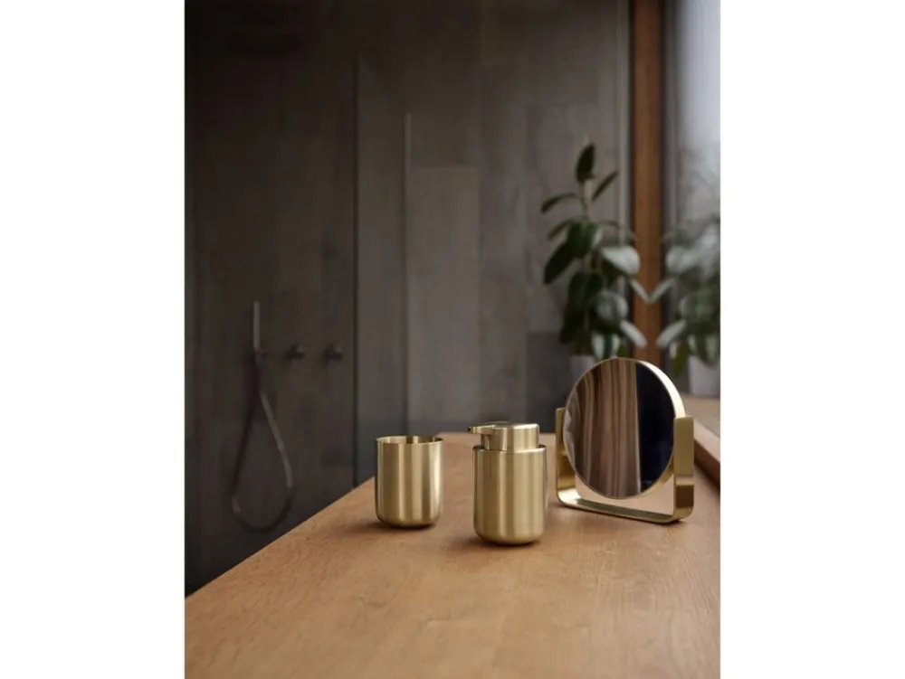 Zone Bordspejl m. 5 x forstørrelse Ume Brass finish