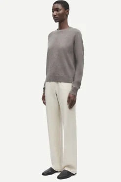 Samsøe Samsøe Boston o-neck 6304 Grey blue mel. Online