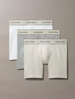 Calvin Klein BOXER BRIEF 3PK Oyster gray/grey heather/white Hot