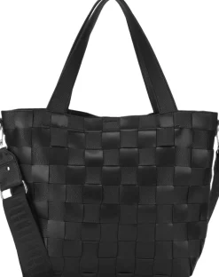 ILSE JACOBSEN Braided Cross-Body Shopper Black Hot