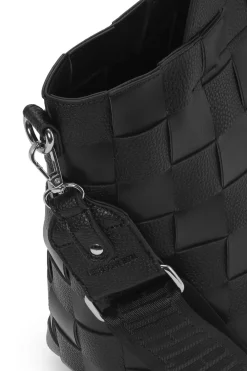 ILSE JACOBSEN Braided Cross-Body Shopper Black Hot