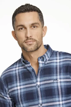 Brushed checked shirt L/S><noscript><img width=