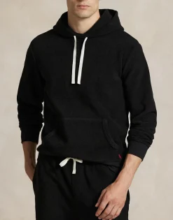 Polo Ralph Lauren Brushed Fleece Sleep Hoodie Sort Online