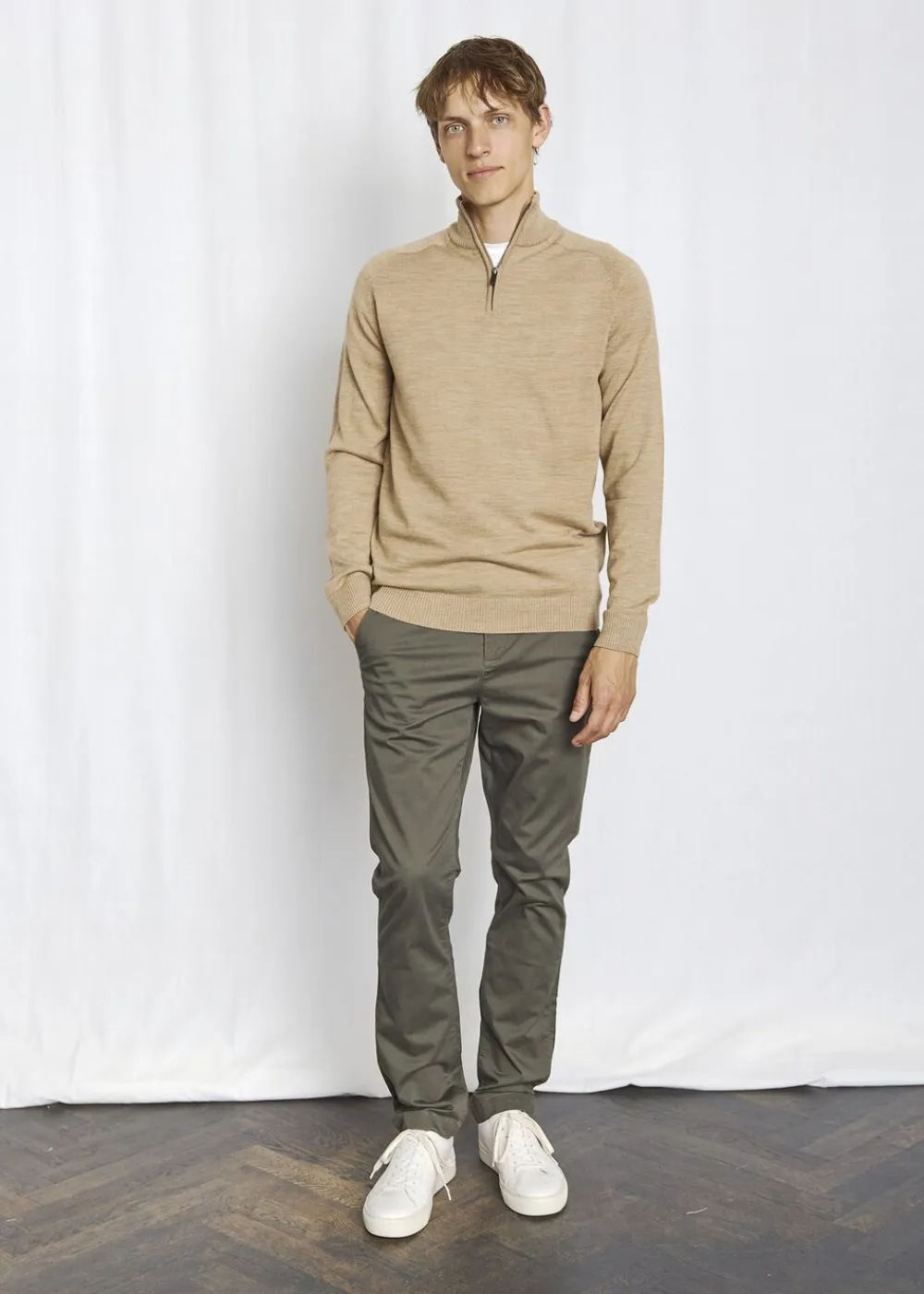 Bruun & Stengade BS Malik Regular Fit Chinos Army Online