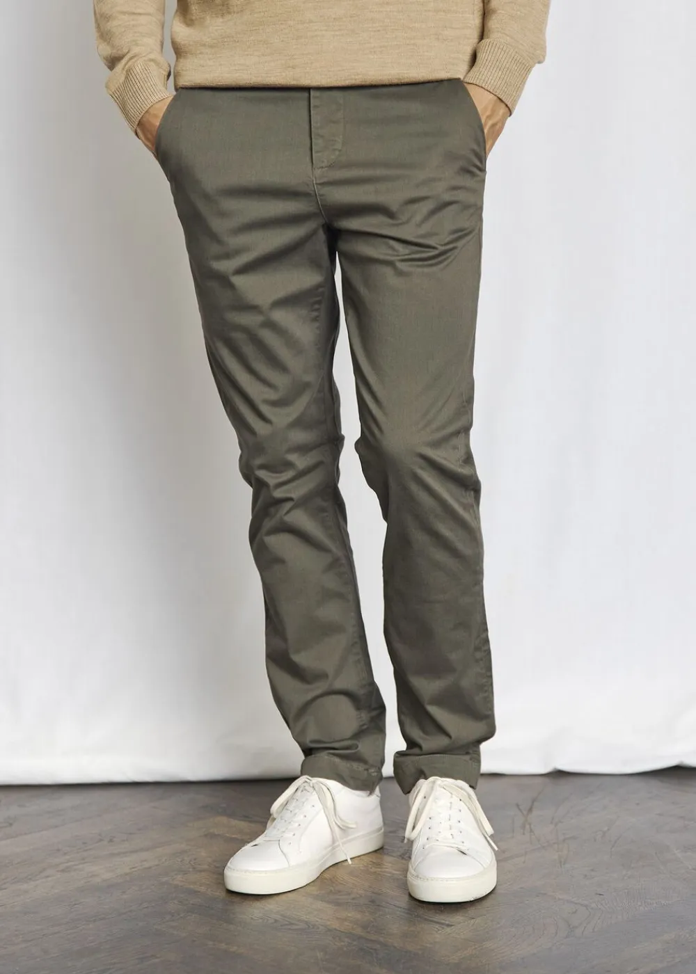 Bruun & Stengade BS Malik Regular Fit Chinos Army Online
