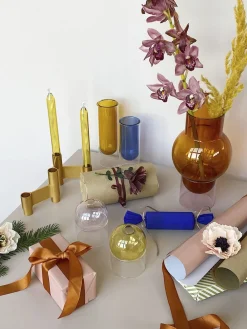 Studio About BUBBLE TUBE, LARGE, AMBER/ROSE, 90270A