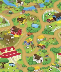 Børn BULL FARM LEGEMÅTTE 120c