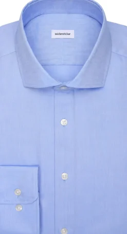 Seidensticker Business shirt Slim 1/1 Kent-Collar Uni Blue Discount