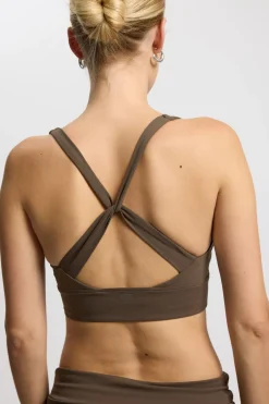 Rethinkit Studios Butter Soft Sports Bra Seinna Dark brown Online