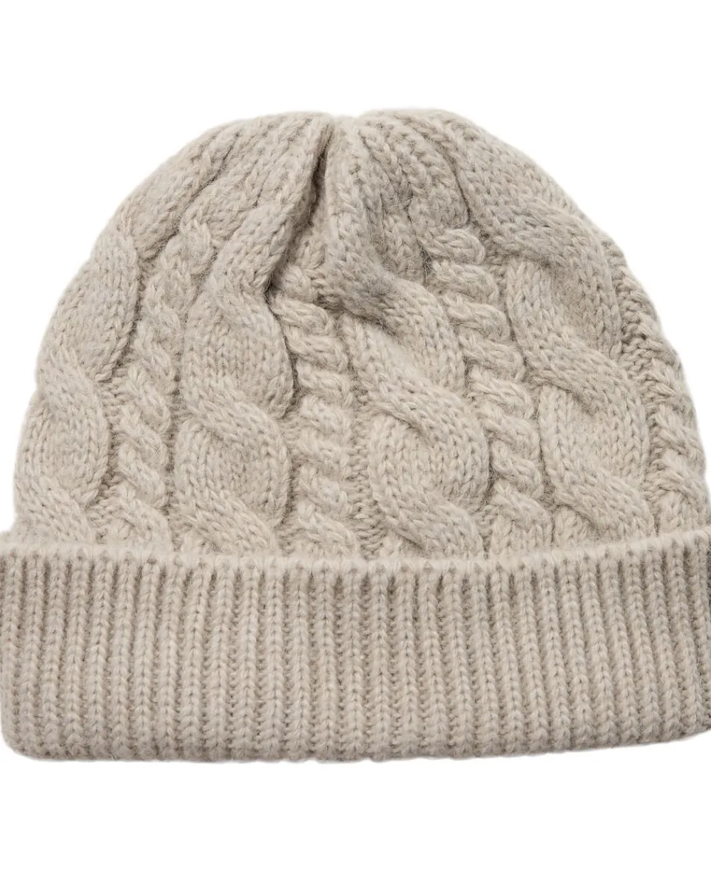 Magasin du Nord Collection Cable Hat Creme