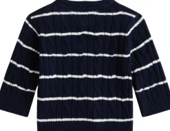 Tommy Hilfiger CABLE SWEATER Dark night navy stripes New