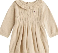 Tommy Hilfiger CABLE SWEATER DRESS LS Malted milk heather New