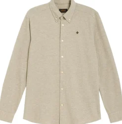Morris Stockholm Camden Piqué Shirt Khaki Outlet