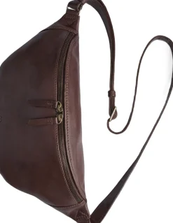 Markberg Camdenmbg Bum Bag, Soft Vint. Chocolate brown w/br. gold Clearance