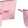 Hay Candy Mono Wash Bag-Wash Set of 3-L New