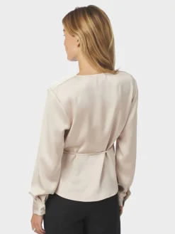 Neo Noir Caprina Heavy Sateen Blouse Champagne Outlet