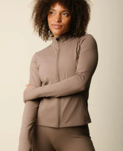 Dame Cartel Copenhagen Cartel x Align by Blume contour zip jacket - Hazel