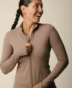 Dame Cartel Copenhagen Cartel x Align by Blume contour zip jacket - Hazel