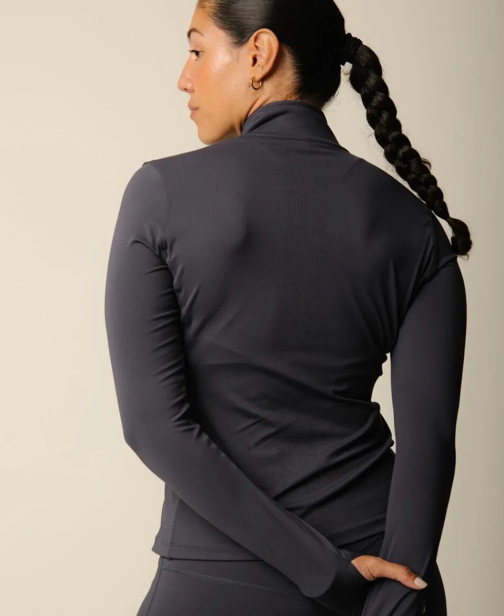 Dame Cartel Copenhagen Cartel x Align by Blume contour zip jacket - Charcoal