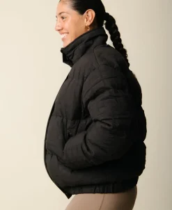 Cartel Copenhagen Cartel x Align by Blume puffer bomber jacket - Nero Sort New