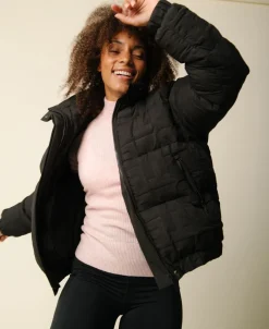 Cartel Copenhagen Cartel x Align by Blume puffer bomber jacket - Nero Sort New