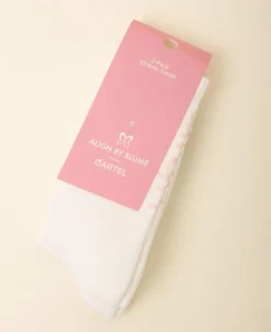 Cartel Copenhagen Cartel x Align by Blume 2-pack socks - Shell Hvid
